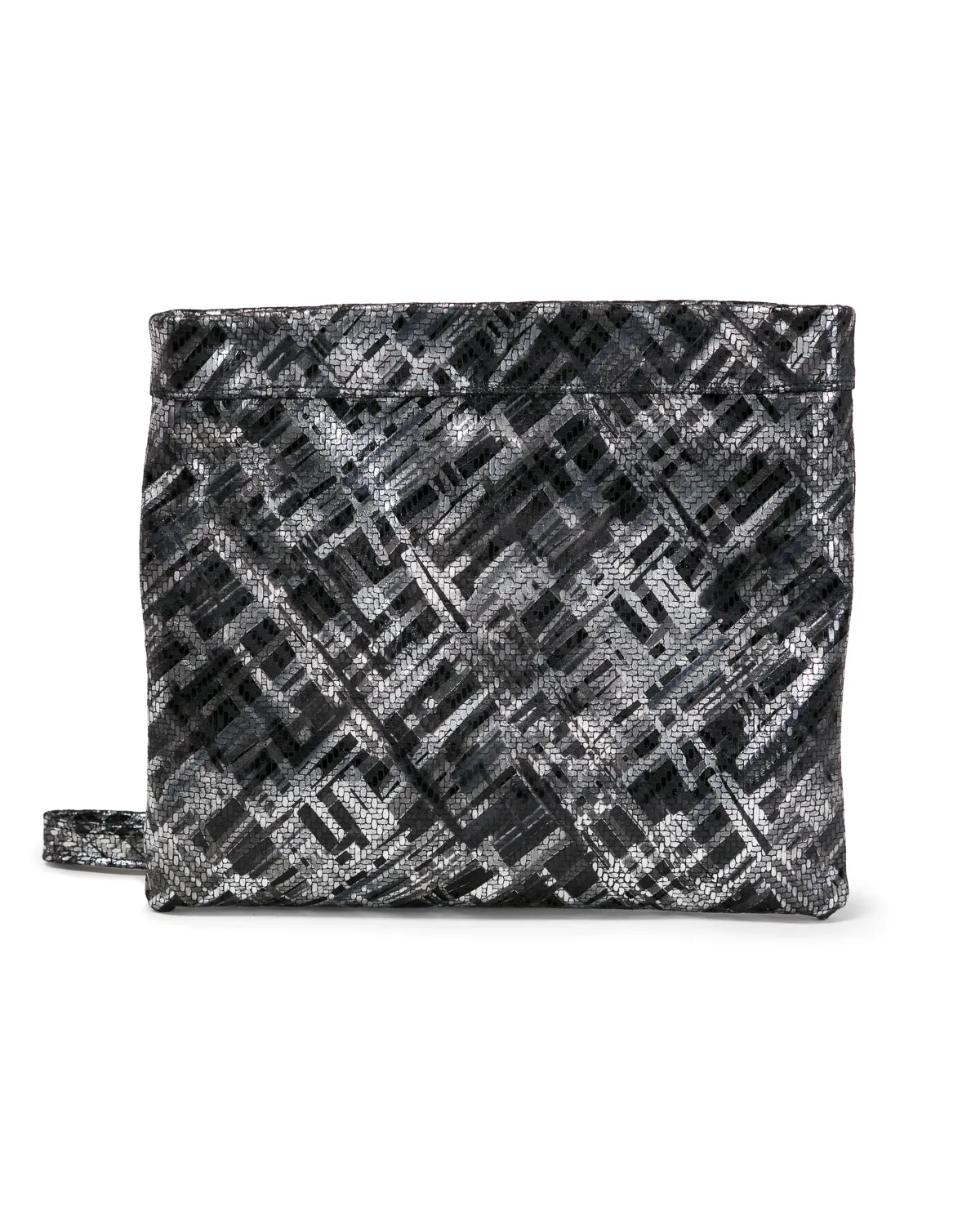 Mollie Cross Body Convertible Clutch: Black Silk