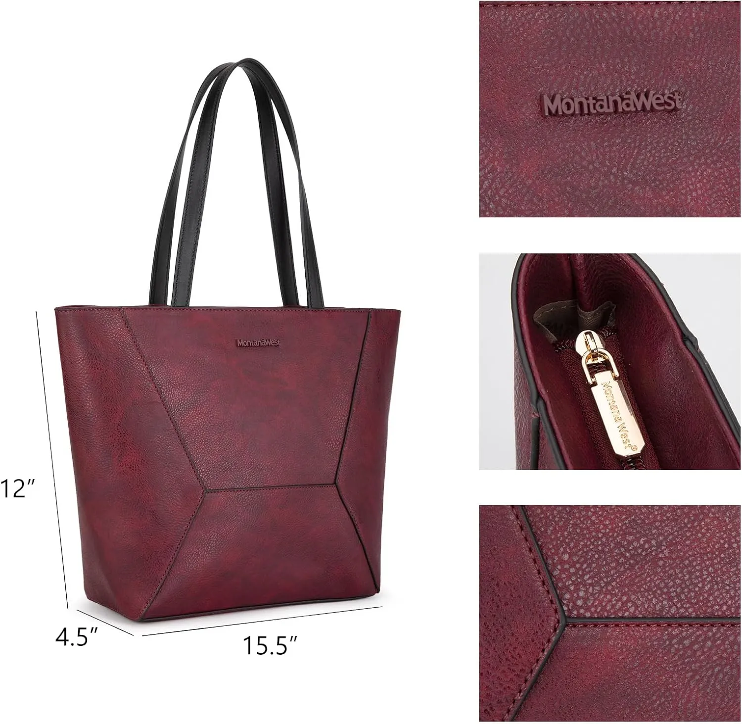 Montana West Tote Bag for Women Work Top Handle Handbags and Purses