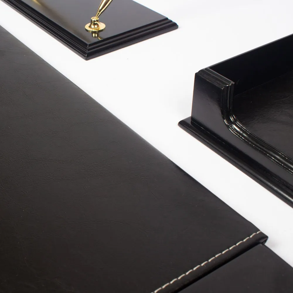 MOOG Wooden Prestige Black Desk Set - 8 PCS