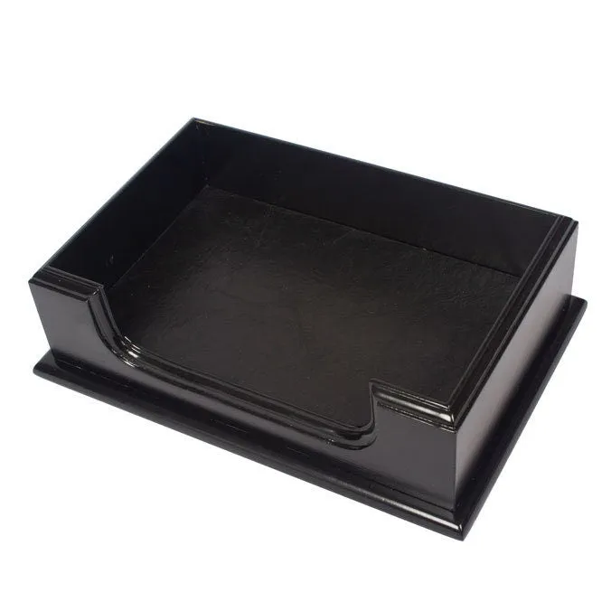MOOG Wooden Prestige Black Desk Set - 8 PCS