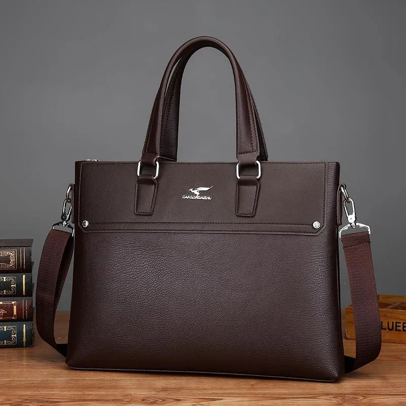 Multi-function Business PU leather Handbag