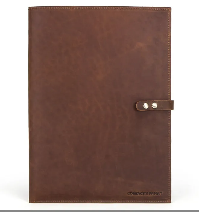 Name Engraving Leather Portfolio iPa Men's Business Portfolio, Document Organizer, Personalized Anniversary Birthday for Gift