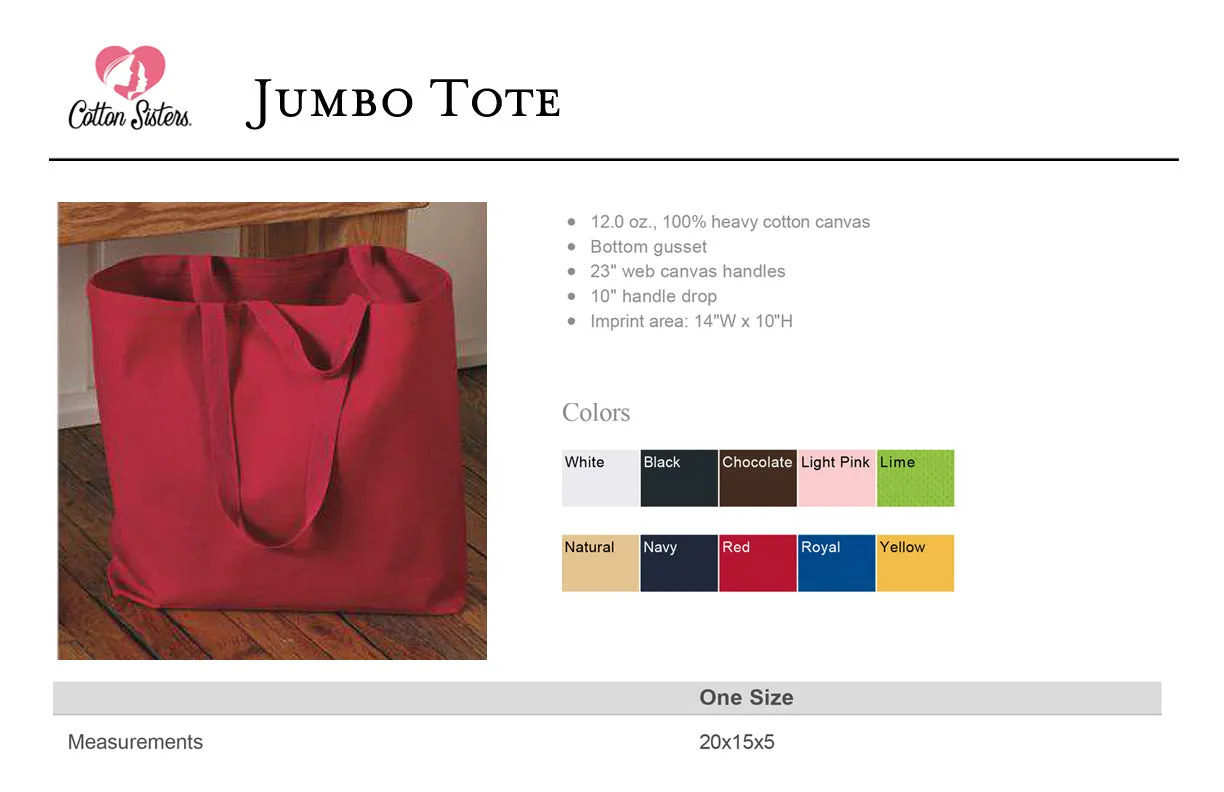 NCL Bluebonnet Canvas Jumbo Tote - Natural