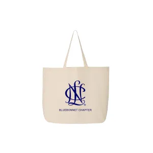 NCL Bluebonnet Canvas Jumbo Tote - Natural