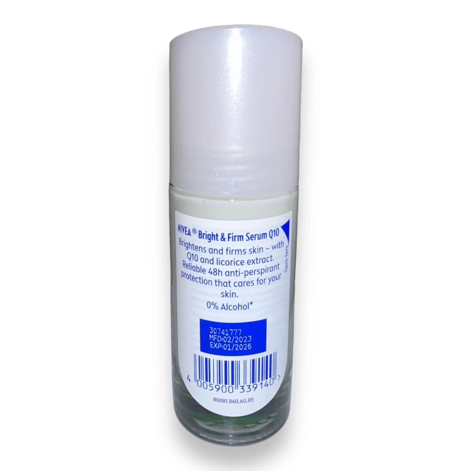 Nivea - BRIGHT & FIRM  Serum Q10 - Brightens and Firm Skin 48HR Anti-Perspirant 40 ML - FIRM