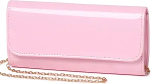 Nude Clutch Purses for Women Red Patent leather Purse Black Patent Leather Envelope Purse for Wedding Party Gift Travel