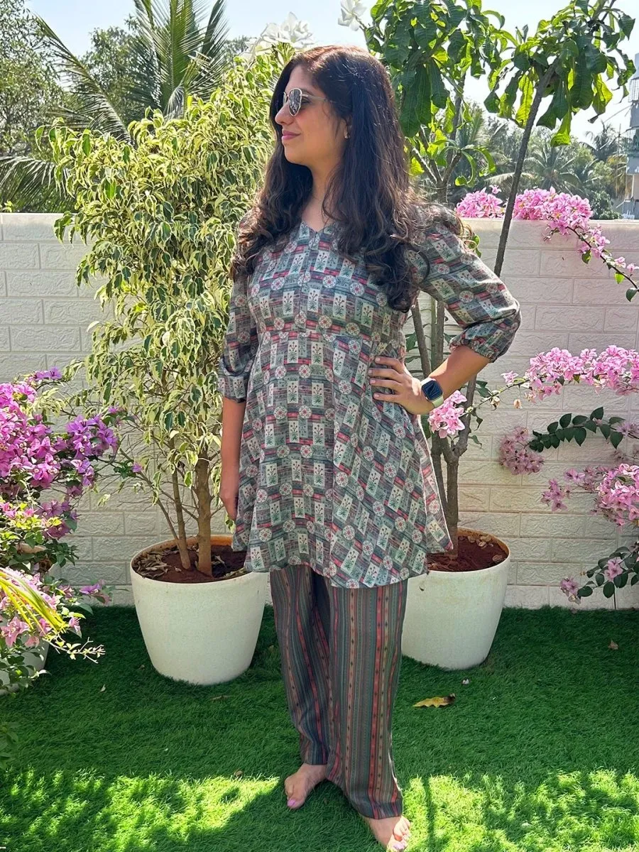 Off Tropic Maternity and Nursing Co-ord Set