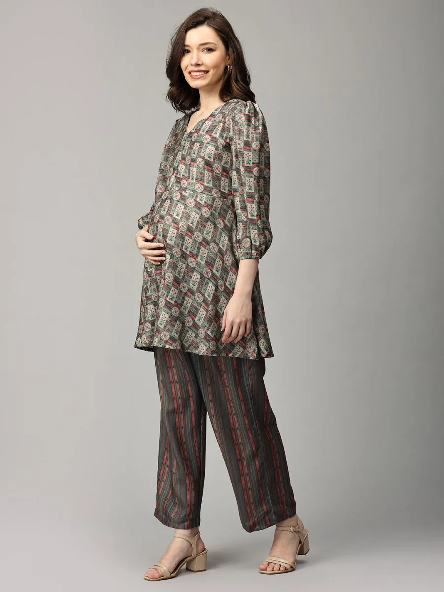 Off Tropic Maternity and Nursing Co-ord Set