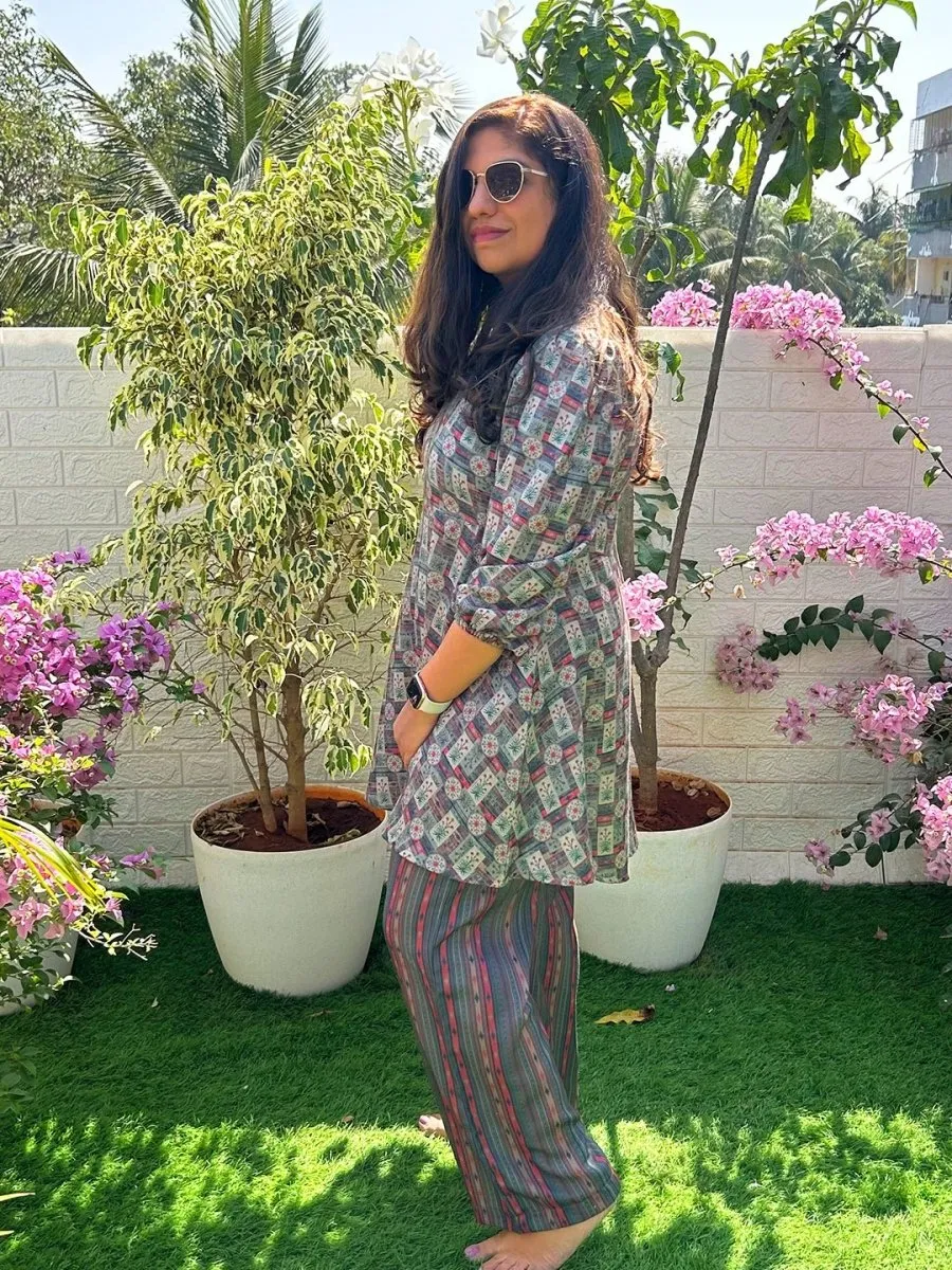 Off Tropic Maternity and Nursing Co-ord Set