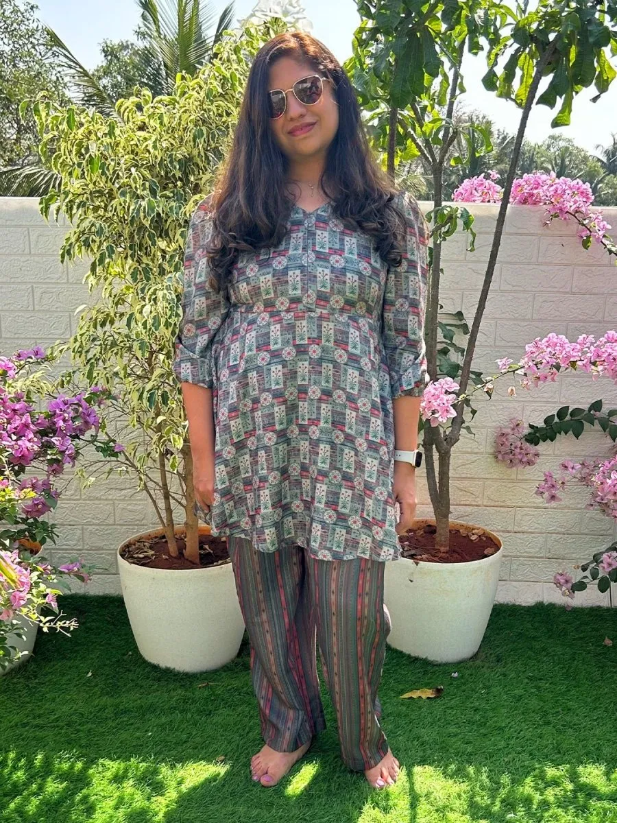 Off Tropic Maternity and Nursing Co-ord Set