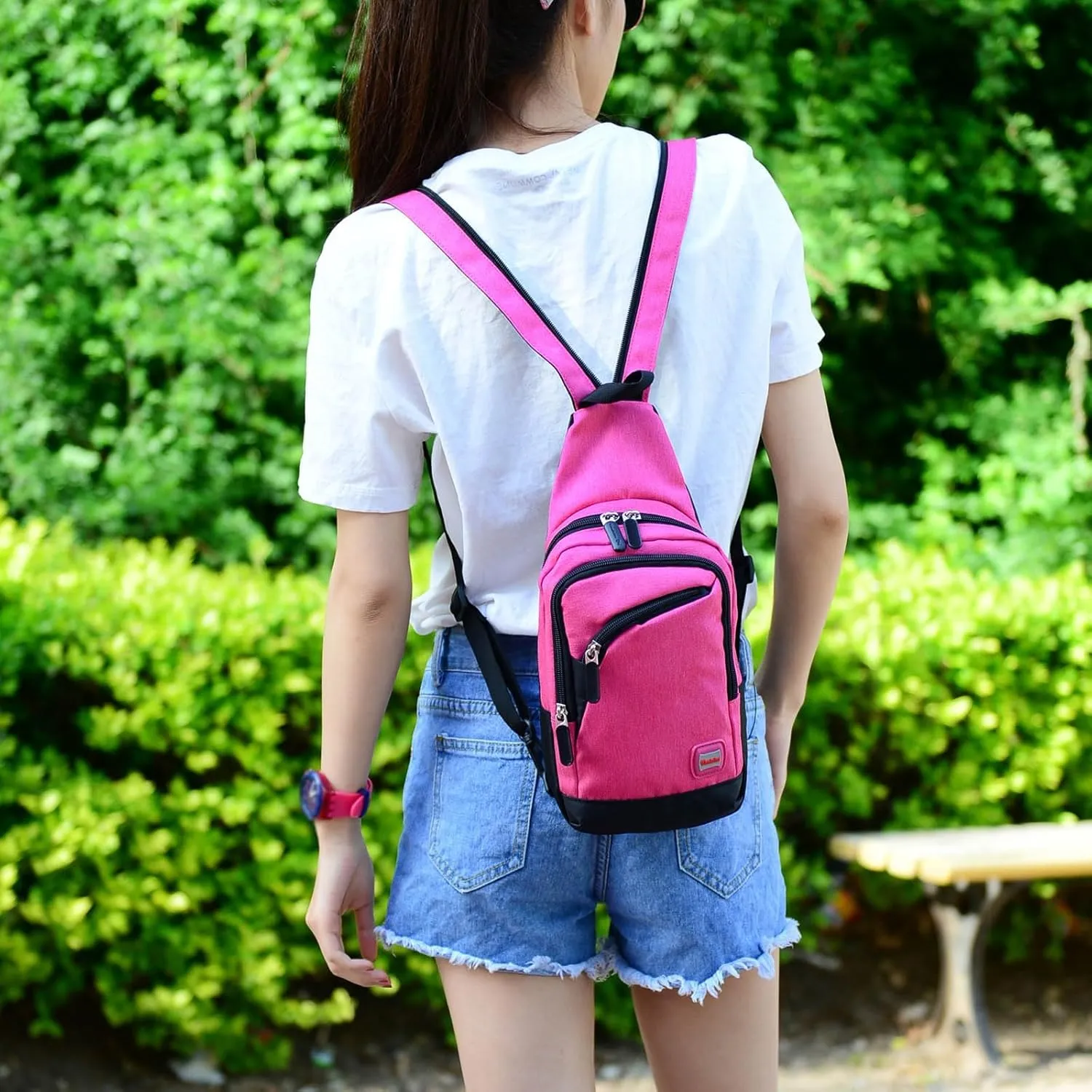 Packable Backpack for Women Men Convertible Shoulder Bags with Wristlet for Work Lightweight Bag Carry on(G)