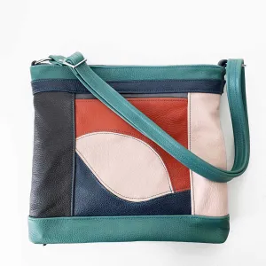 Packet Plus in Patchwork in Turquoise, Coastal Navy, Blush Rose, Rust Orange