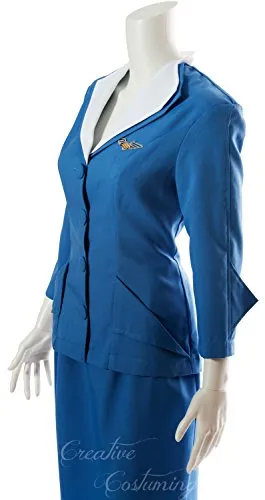 Pan Am Stewardess / Stewardess Flight Attendant Costume / Retro Vintage 1960's / Professional Quality / Catch Me If You Can