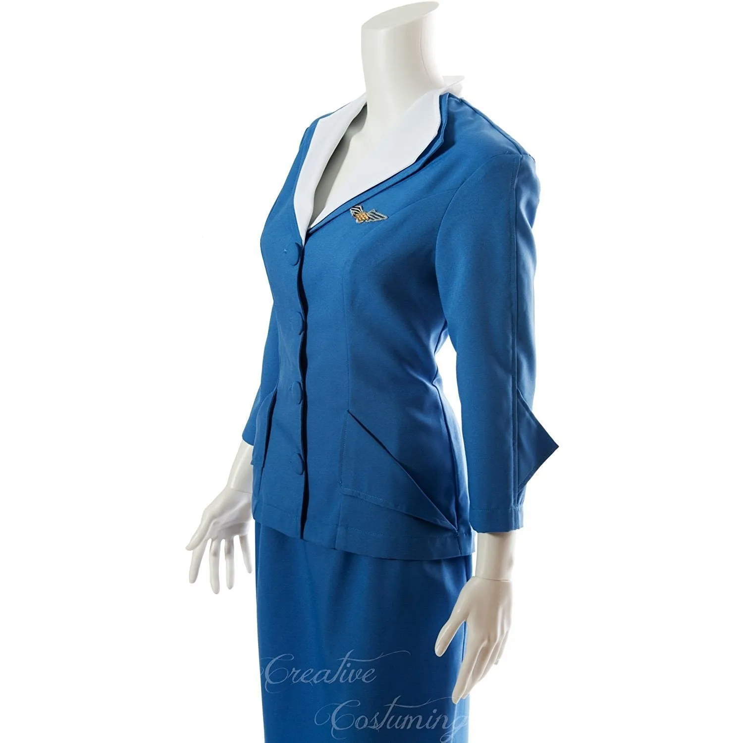 Pan Am Stewardess / Stewardess Flight Attendant Costume / Retro Vintage 1960's / Professional Quality / Catch Me If You Can