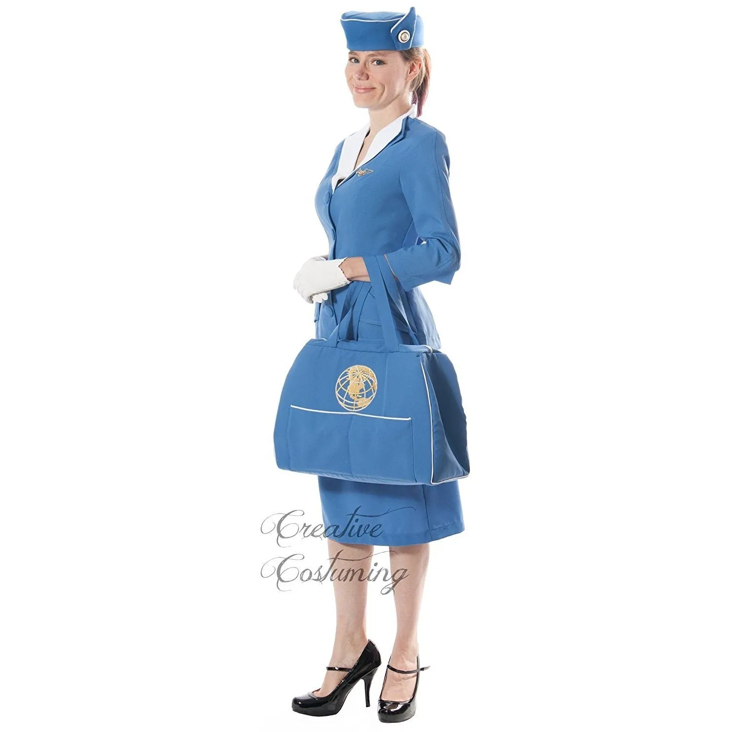 Pan Am Stewardess / Stewardess Flight Attendant Costume / Retro Vintage 1960's / Professional Quality / Catch Me If You Can