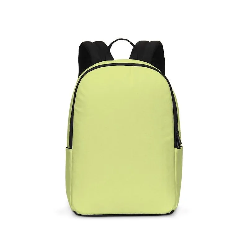 Pastel Yellow Warm Green Waterproof Backpack | Bright Pastel Yellow Warm Green | C15M0Y60K0