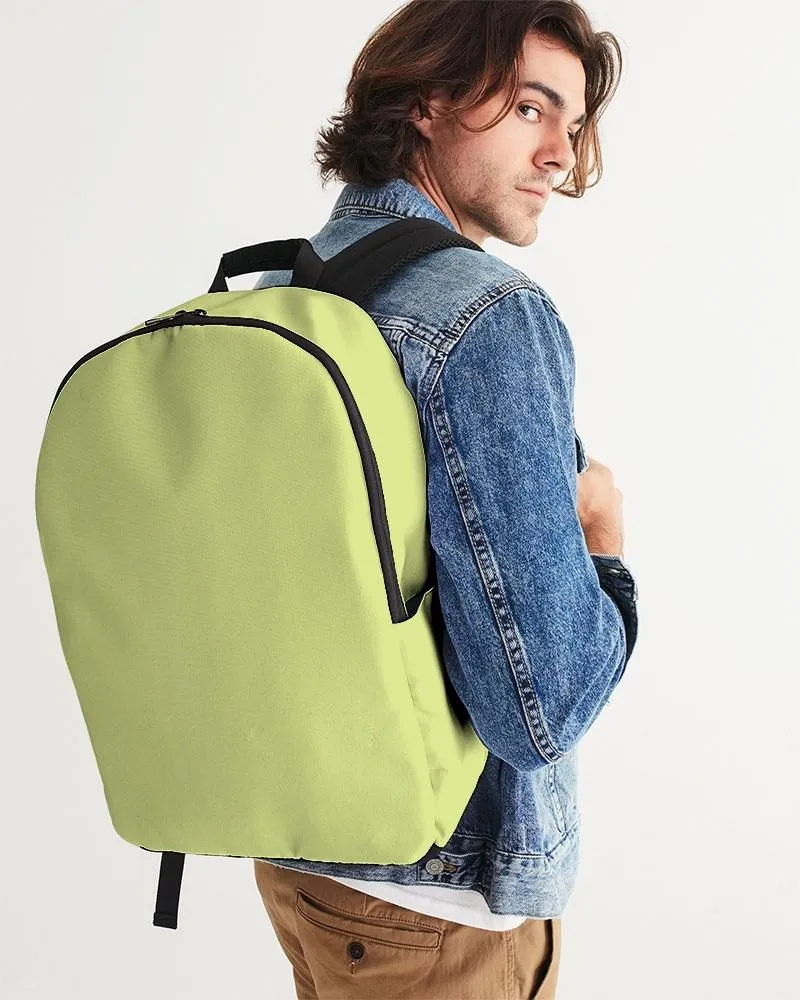 Pastel Yellow Warm Green Waterproof Backpack | Bright Pastel Yellow Warm Green | C15M0Y60K0