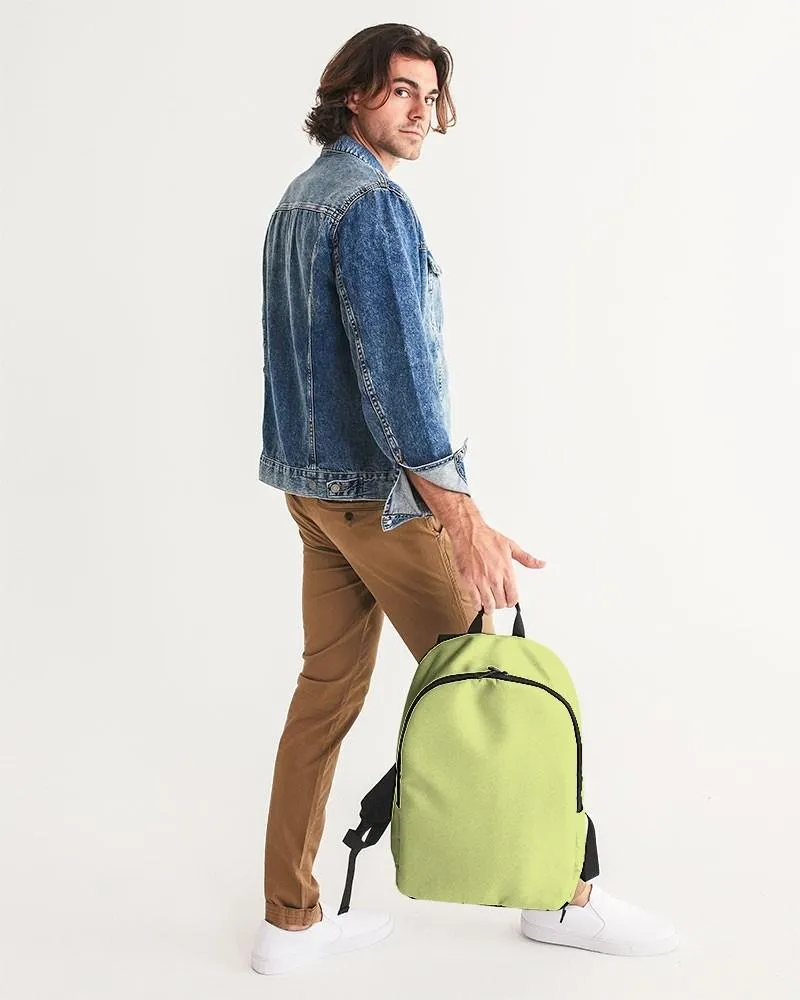 Pastel Yellow Warm Green Waterproof Backpack | Bright Pastel Yellow Warm Green | C15M0Y60K0