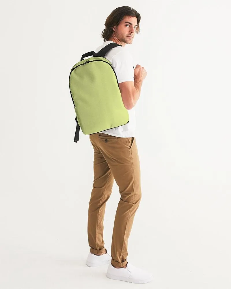 Pastel Yellow Warm Green Waterproof Backpack | Bright Pastel Yellow Warm Green | C15M0Y60K0