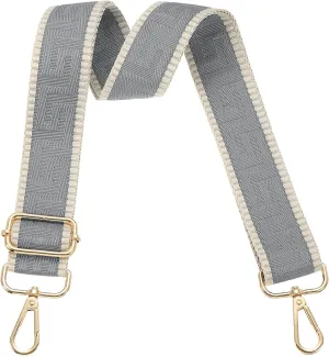 PATIKIL Bag Strap, Adjustable Shoulder Strap, Wide Shoulder Strap, Universal Replacement Shoulder Bag Strap for Women's Handbags, Canvas Satchels Backpack, Light Grey