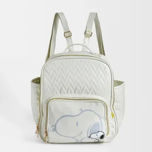 Peanuts™ Cream Snoopy Vegan Leather Diaper Bag