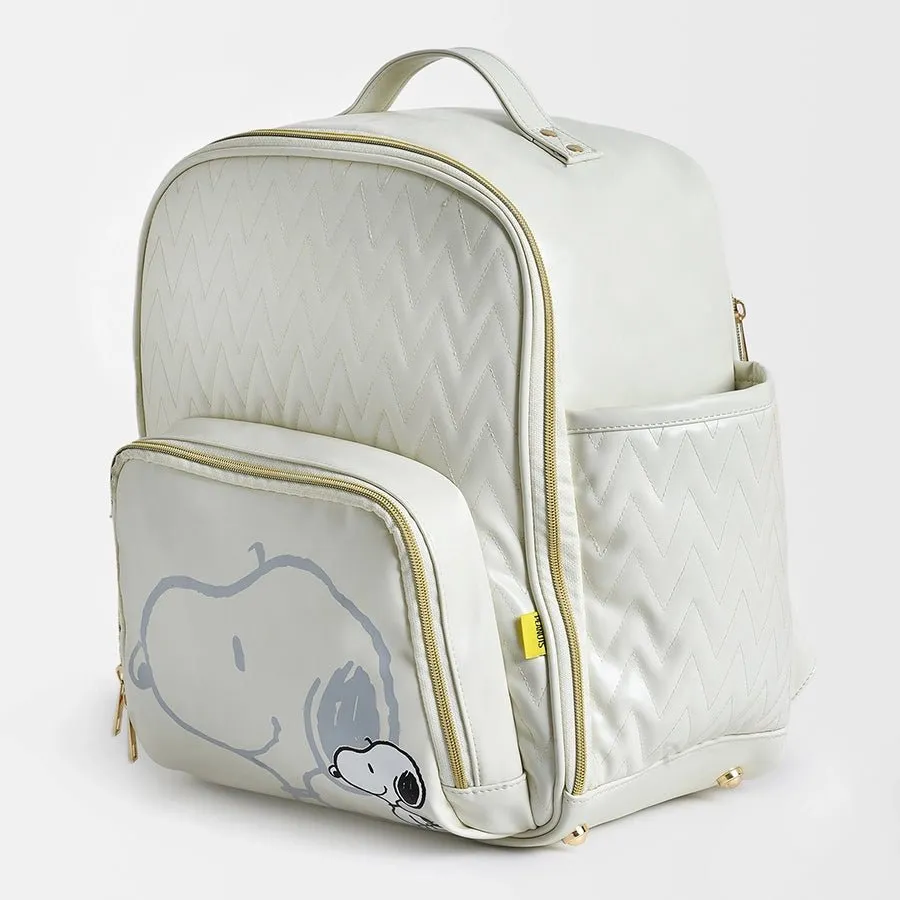 Peanuts™ Cream Snoopy Vegan Leather Diaper Bag