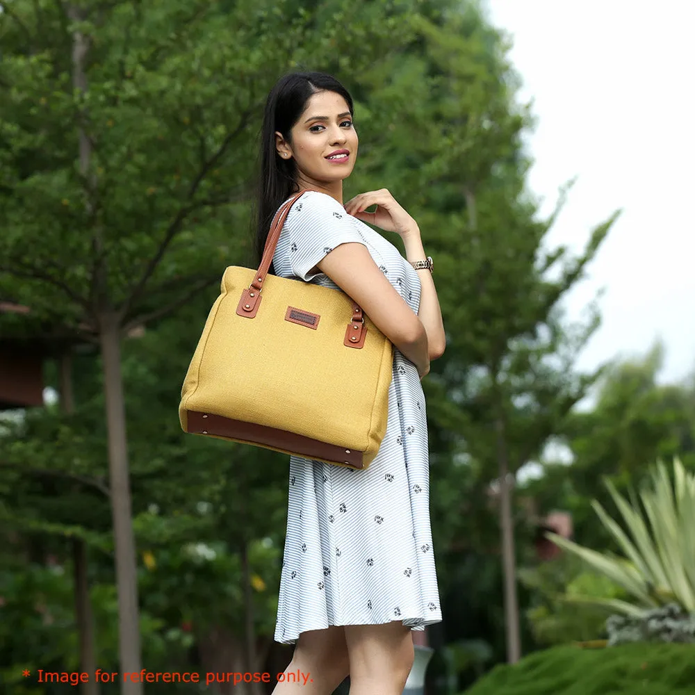 Pearly Purple three pocket tote bag