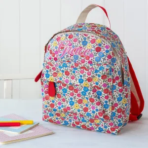 Personalised Child's Ditsy Flowers Backpack