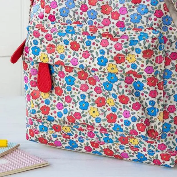 Personalised Child's Ditsy Flowers Backpack