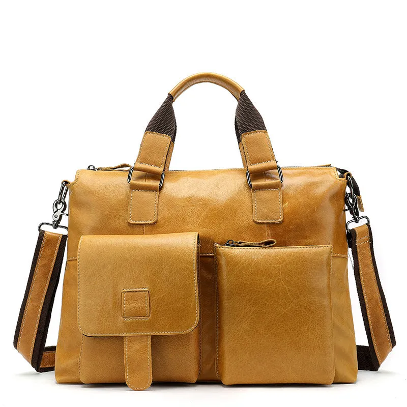 Personalized Full Grain Leather Briefcase Men, Leather Satchel,Gift for Him, Work Bag 4544