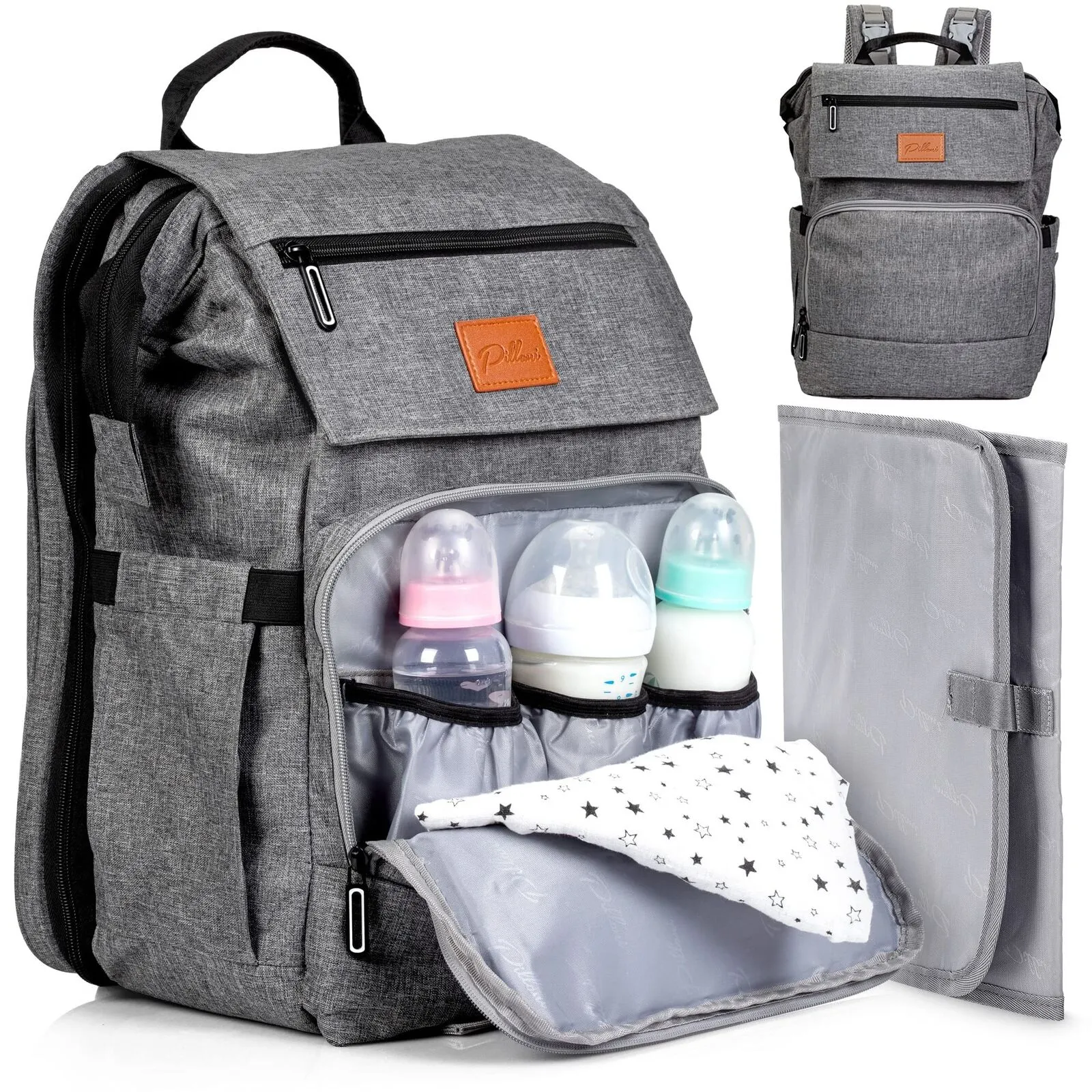 PILLANI Baby Diaper Bag Backpack-Baby Bag for Boys & Girls, Diaper Backpack,Baby