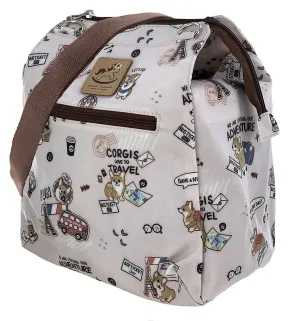 Pink Corgi Adventure Multipurpose Bag