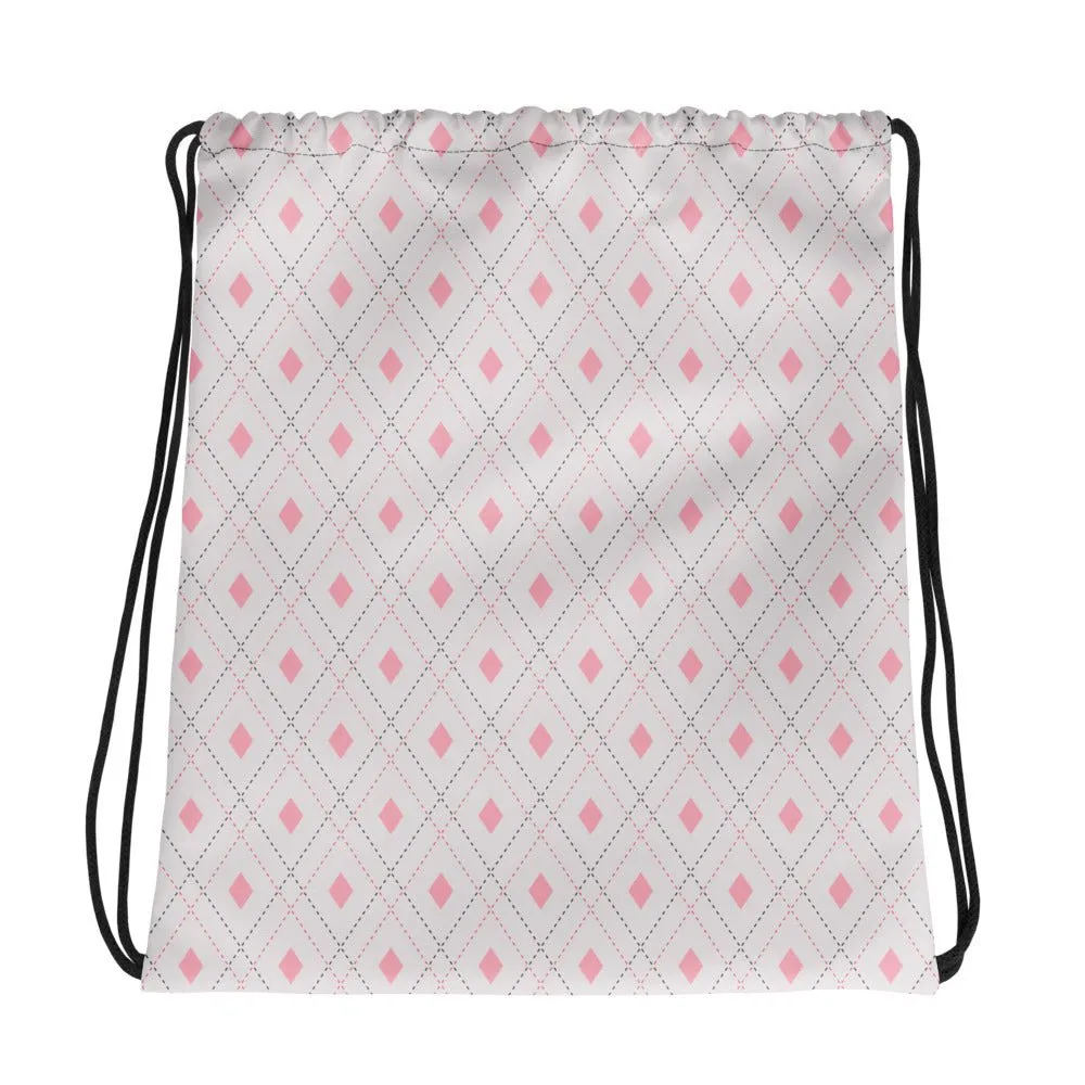 Pink Diamond Nexus Drawstring Bag