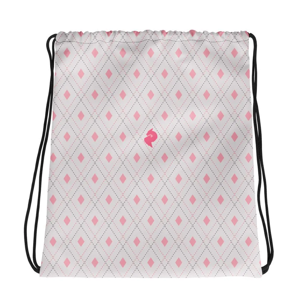 Pink Diamond Nexus Drawstring Bag