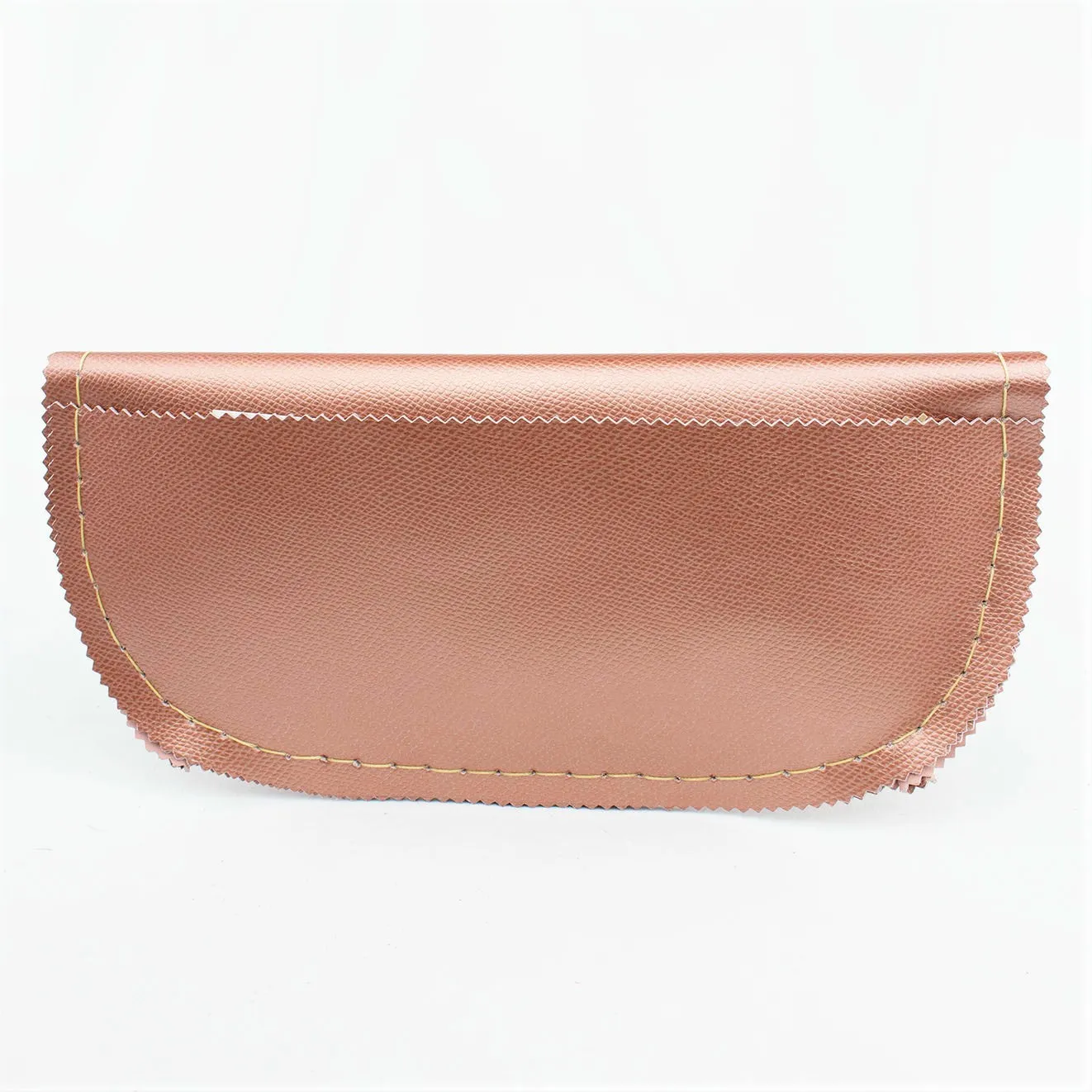 Pink Salmon Leather Envelope Clutch with Pegasus Wings