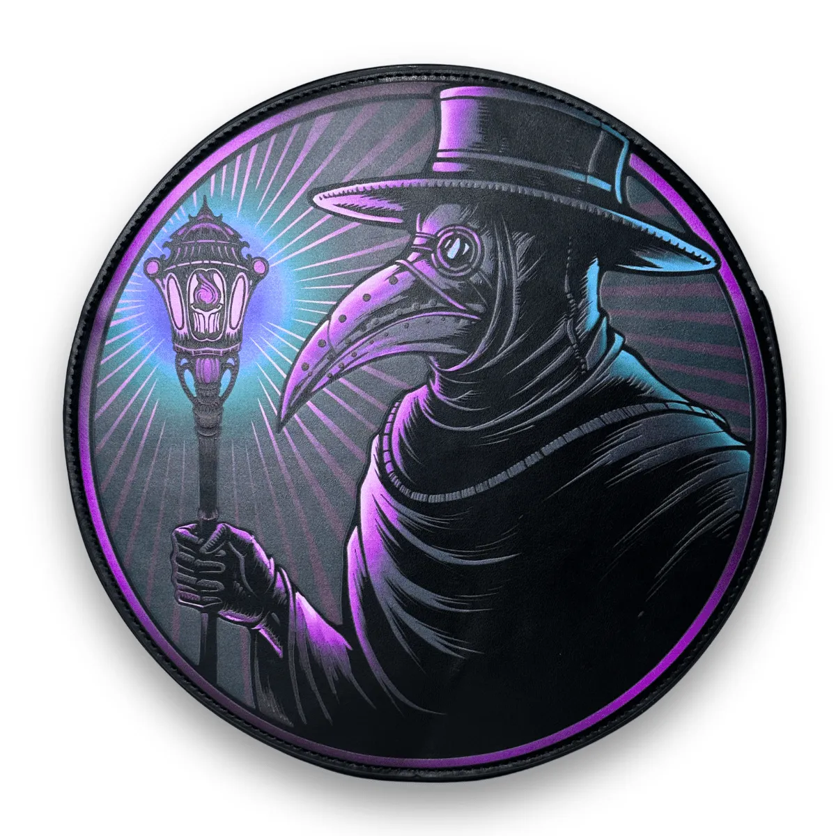 Plague Doctor Round Crossbody Bag