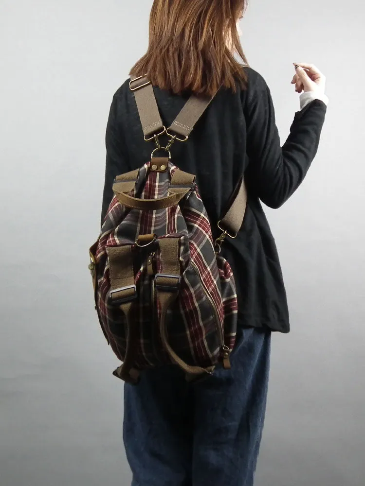 Plaid Messenger Bag