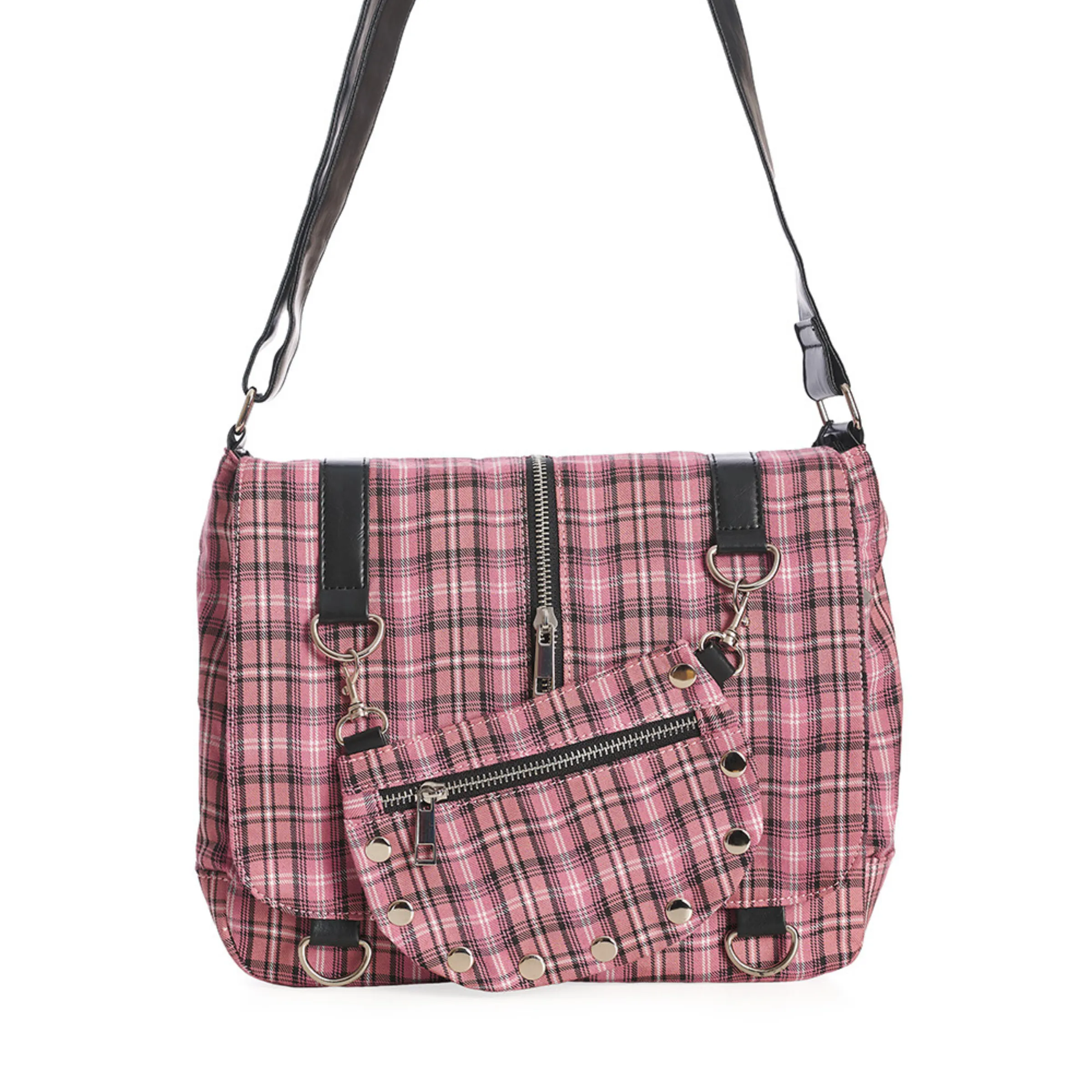 Plaid Messenger Bags In Different Colors