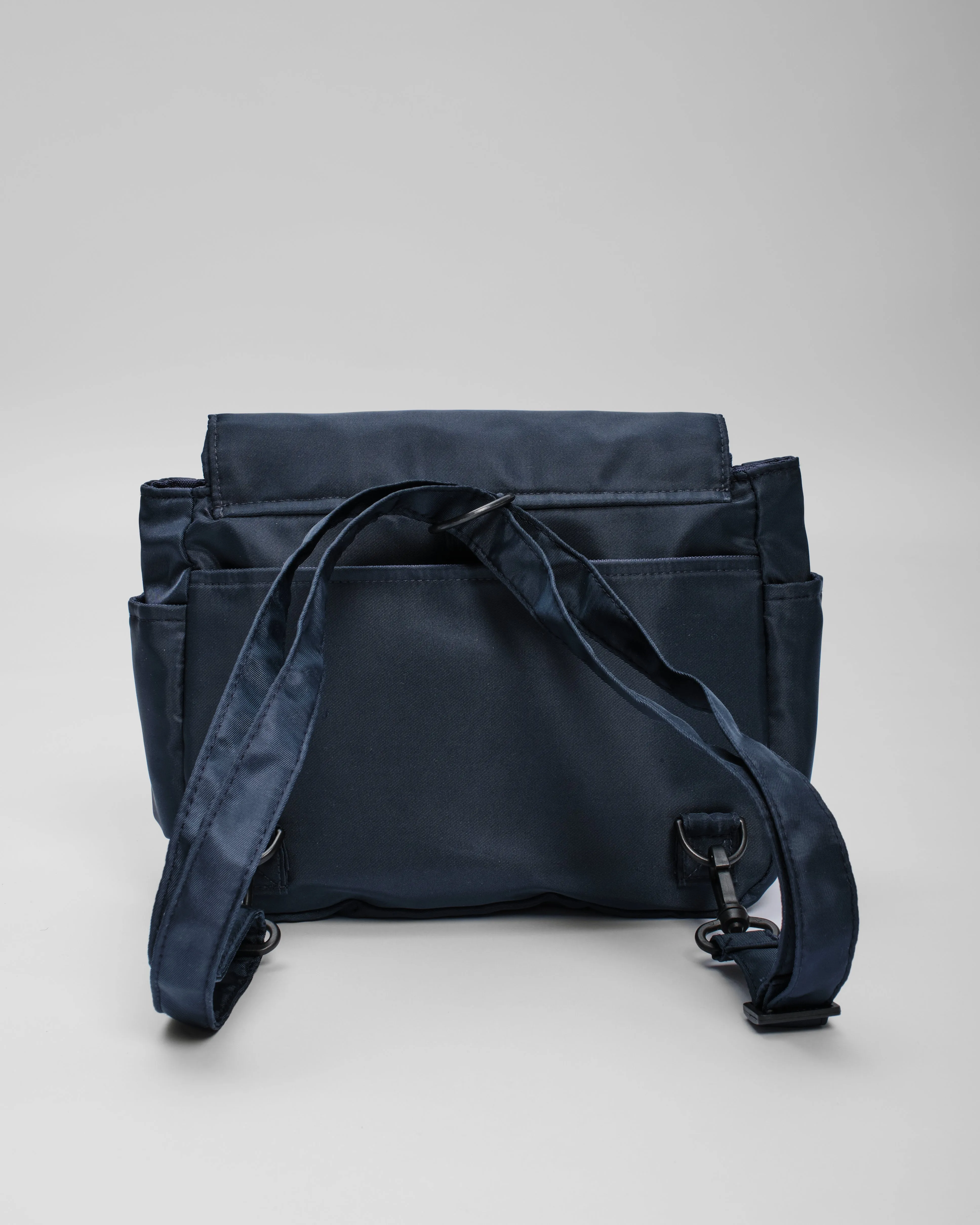 Plum Blossoms Navy Multi-Carry Crossbody Bag