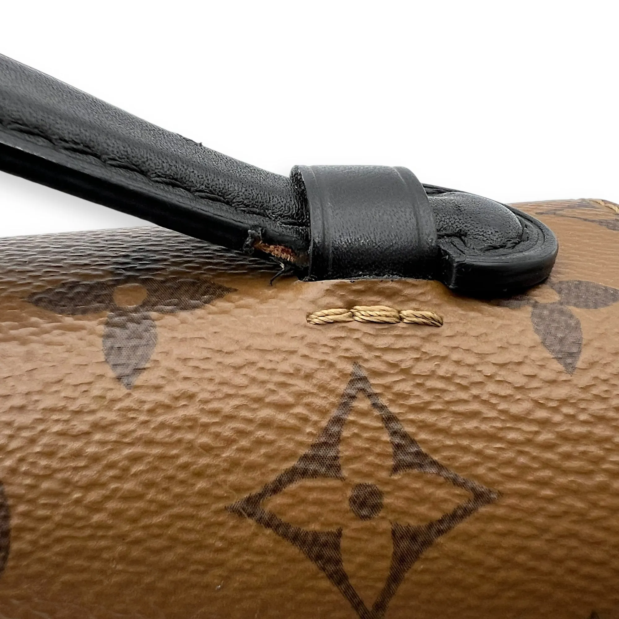 Pochette Metis Crossbody Bag Brown in Monogram Coated Canvas, Gold hardware