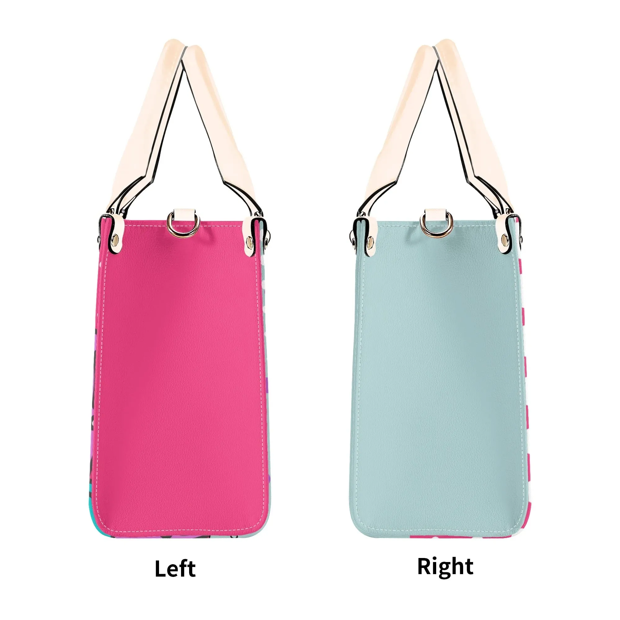 Pop Art Funky Fun Retro Reversible Handbag, Shoulder Bag