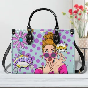 Pop Art Funky Fun Retro Reversible Handbag, Shoulder Bag