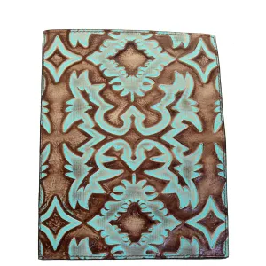 PORT35 - Turquoise Brown Laredo Portfolio