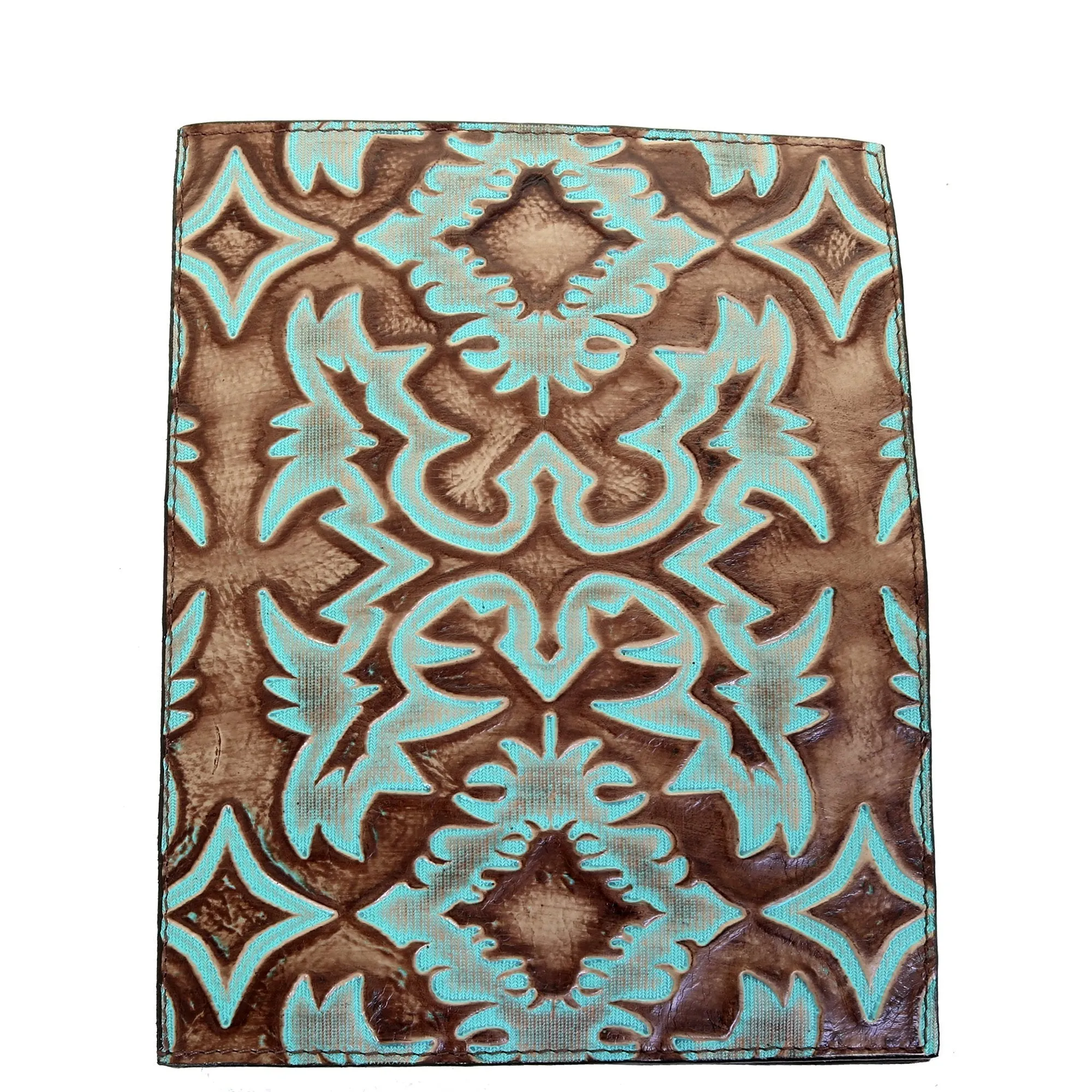 PORT35 - Turquoise Brown Laredo Portfolio