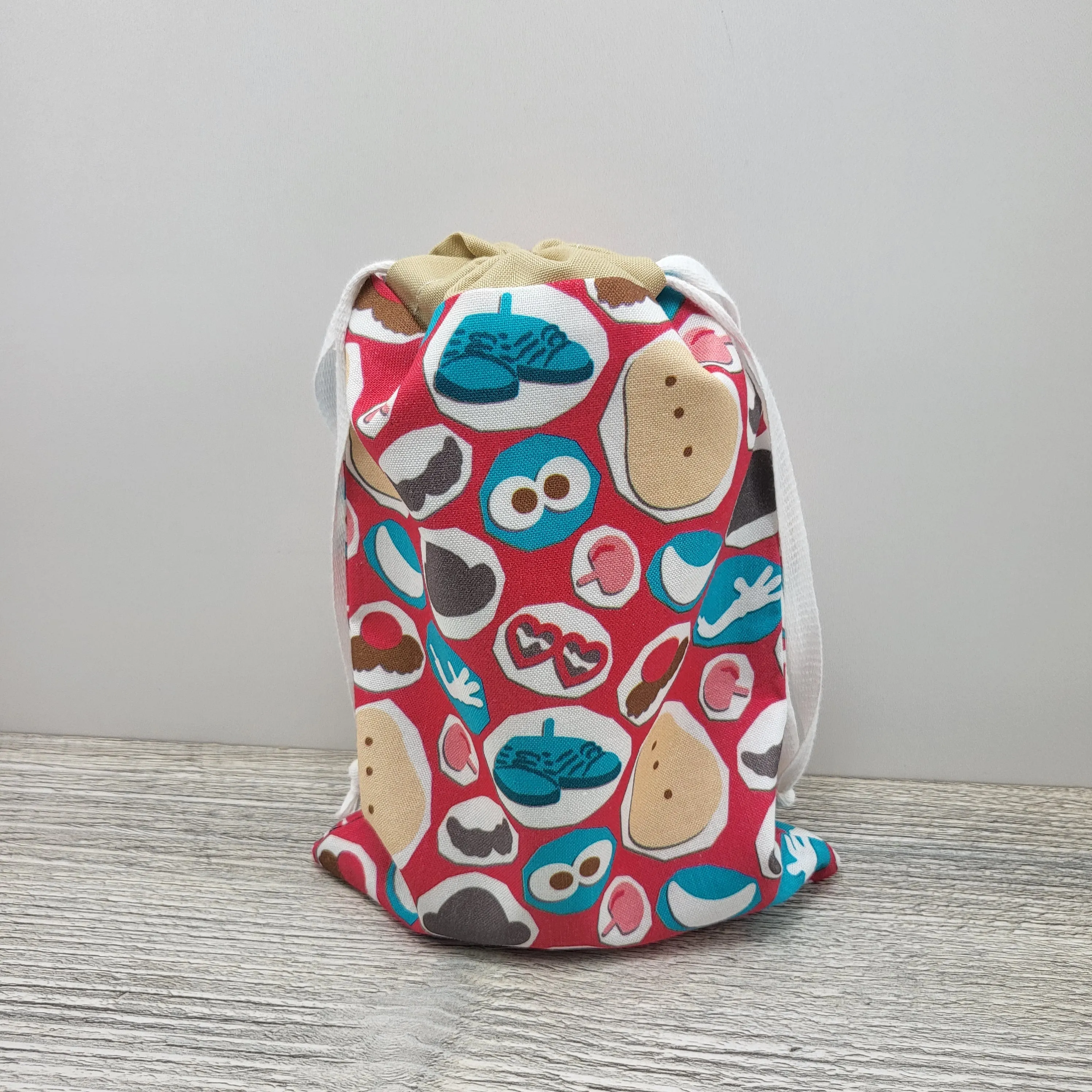 Potato Head Pieces Drawstring Bag