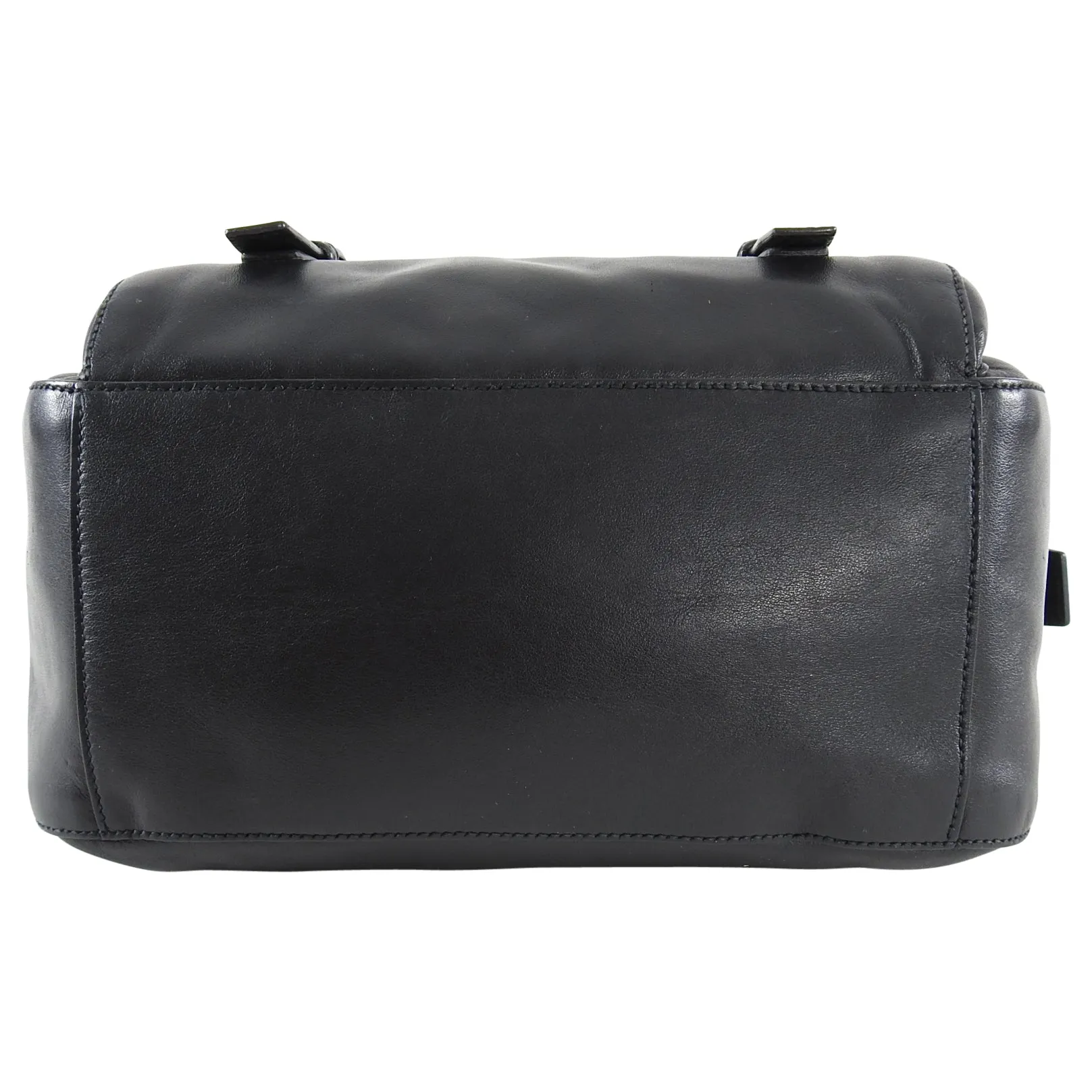 Prada Black Leather Small Crossbody Messenger Bag