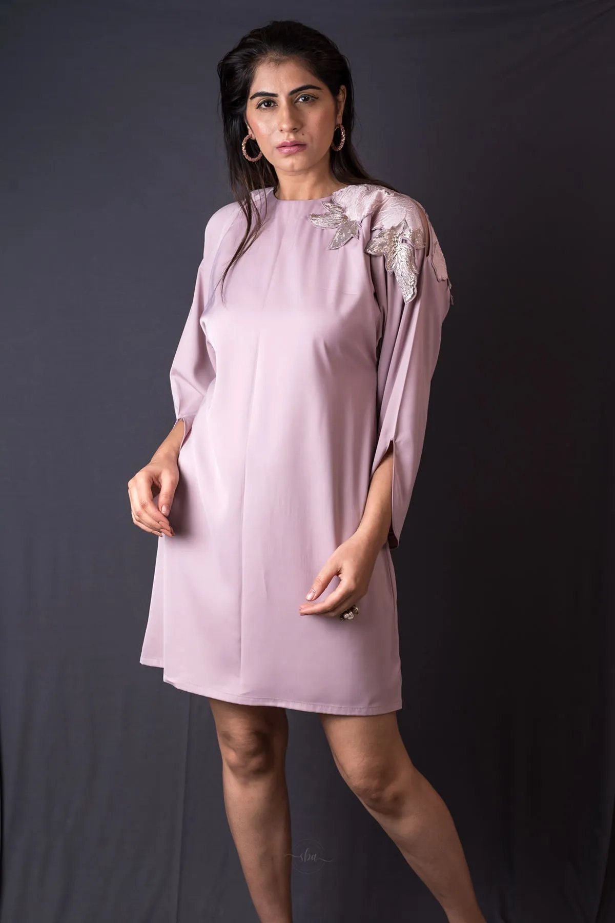 Prada Silk Lavender Mini Dress