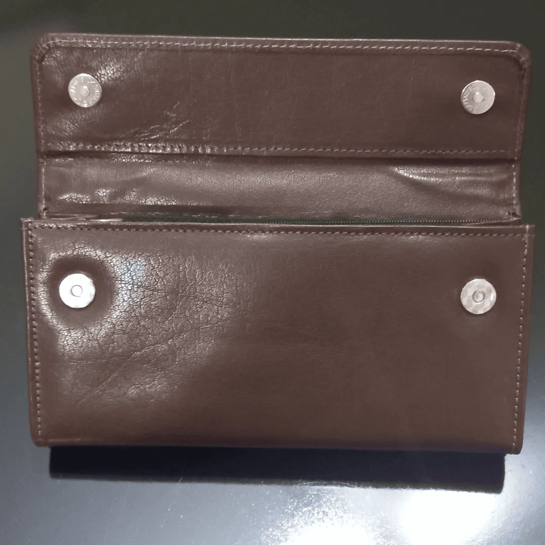 Premium Leather Clutches for Women - Brown