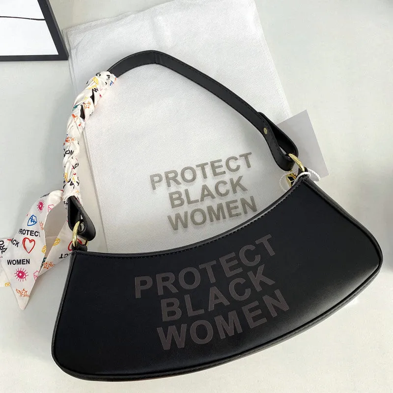 Print Letter Bag Shoulder Bag Underarm Bag（AB2097）