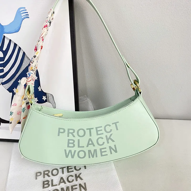 Print Letter Bag Shoulder Bag Underarm Bag（AB2097）